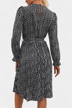 Agnes | Leopard plisseret