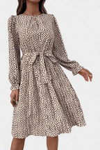 Agnes | Leopard plisseret
