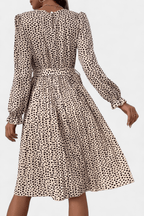 Agnes | Leopard plisseret