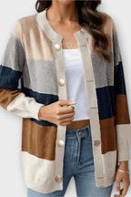 Amalie | Stribet Cardigan