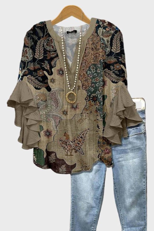 Frida | Beige Bluse