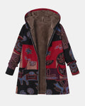 Marina | Boho Abstrakt Patchwork Hoodie Frakke