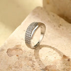 Elegant Guldring med Funklende Sten (1+1 GRATIS)