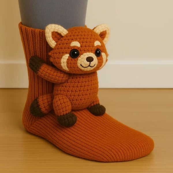 Runa™ | Rød panda sokker