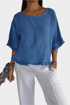 Saga | Linned Bluse