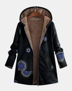 Sage | Tribal Mønster Sherpa Jakke