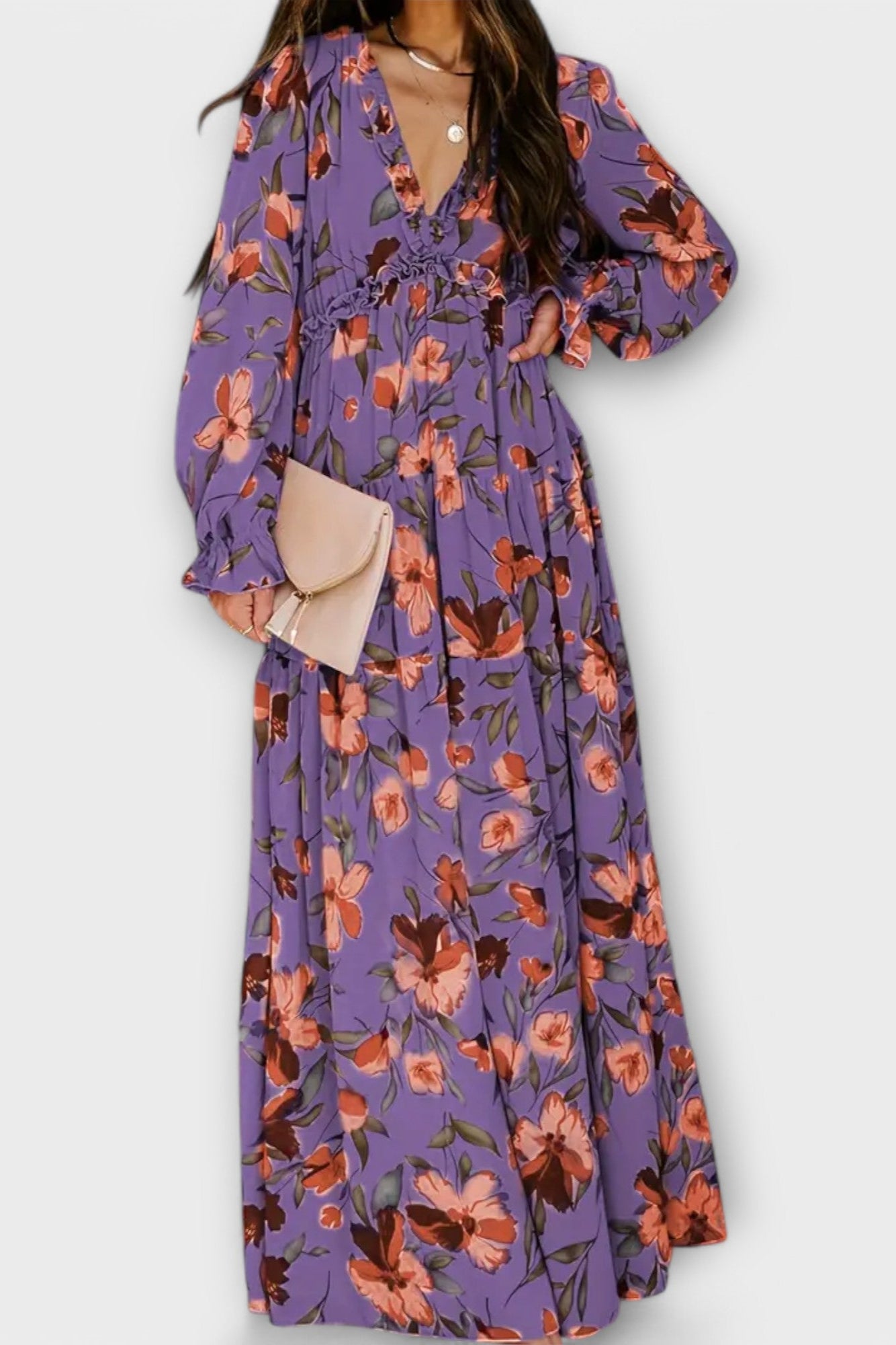 Sofia | Maxi blomsterkjole
